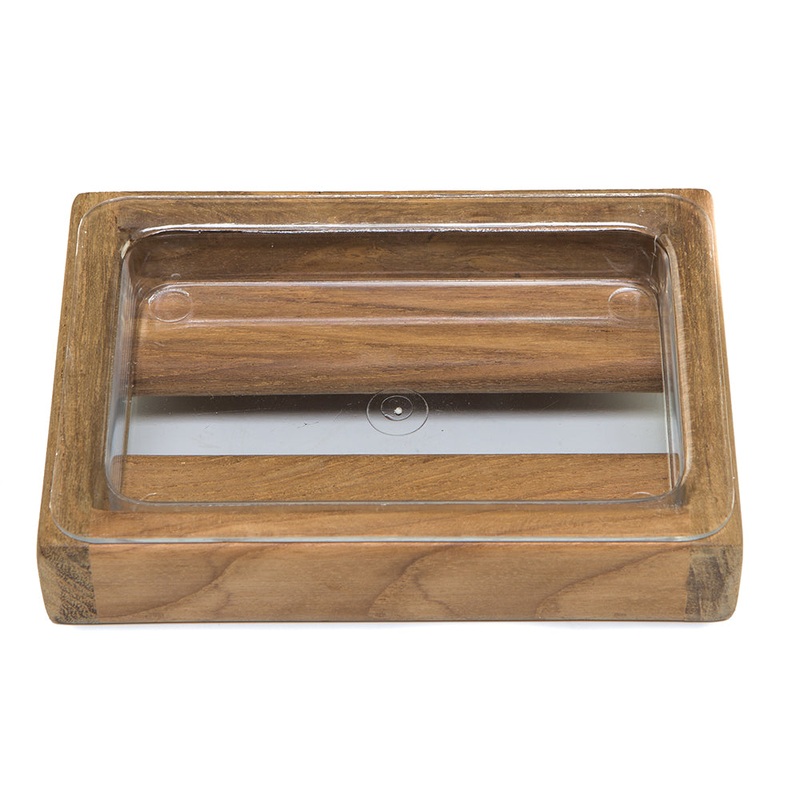 Whitecap Vanity Soap Dish – Teak [62318]