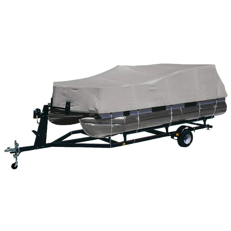 Dallas Manufacturing Co. Heavy-Duty 300 D Polyester Pontoon Cover – Fits 17 – 20 w/Beam Width to 102″ [BC2104MENA]