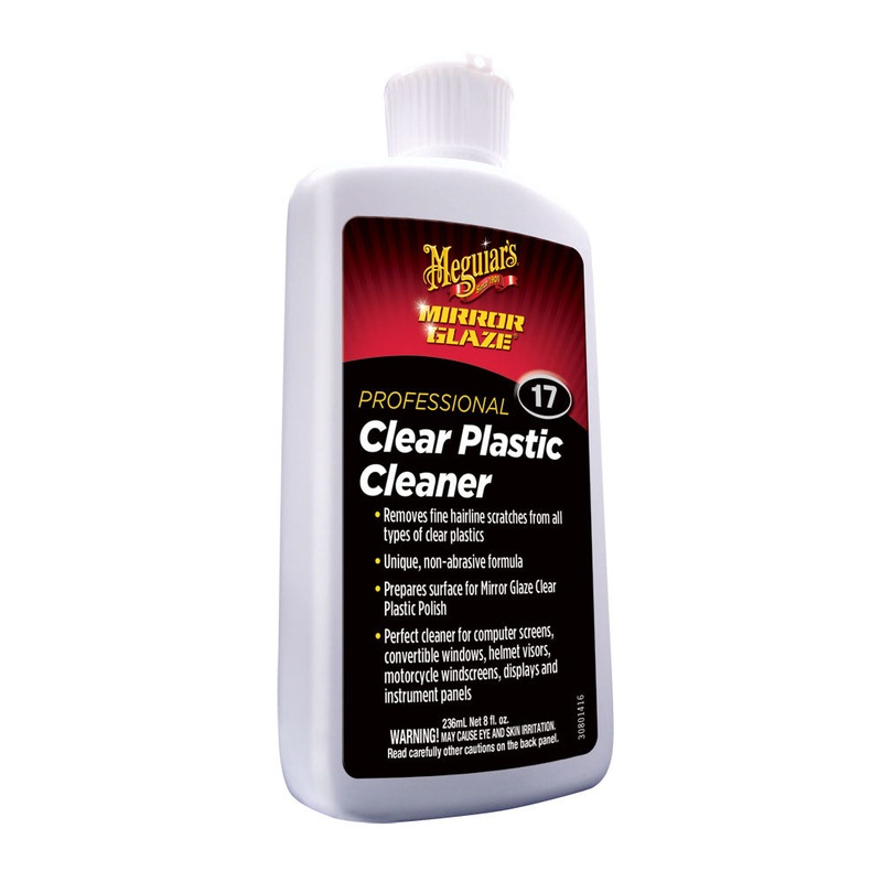 Meguiars M17 Mirror Glaze Clear Plastic Cleaner – *Case of 6* [M1708CASE]