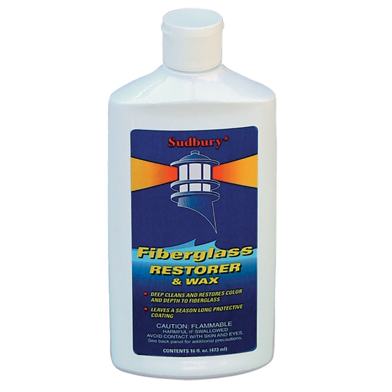 Sudbury One Step Fiberglass Restorer  Wax – 16oz Liquid [413]