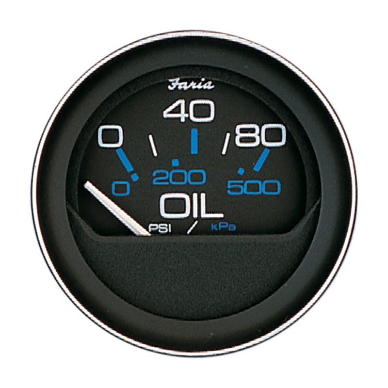 Faria Coral 2″ Oil Pressure Gauge (80 PSI) [13002]