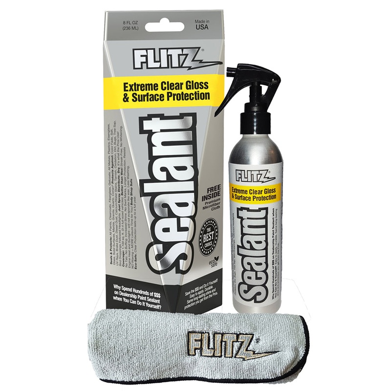 Flitz Ceramic Sealant Spray Bottle w/Microfiber Polishing Cloth – 236ml/8oz [CS 02908]