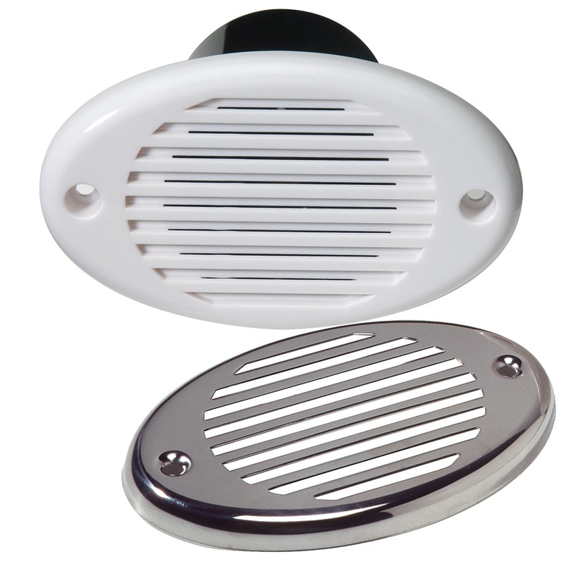 Innovative Lighting Marine Hidden Horn – White w/Stainless Steel Overlay [540-0101-7]