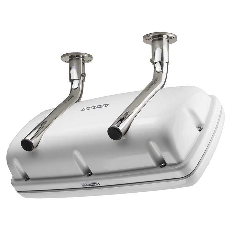 NavPod SystemPod Pre-Cut Simrad GO9/BG Vulcan9  1 Instrument (Simrad IS42/BG Triton2/AP44 Square Hole) f/9.5″ Wide Guard [GP1040-42]