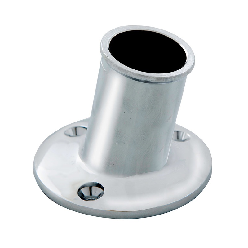 Whitecap Top-Mounted Flag Pole Socket CP/Brass – 1″ ID [S-5002]