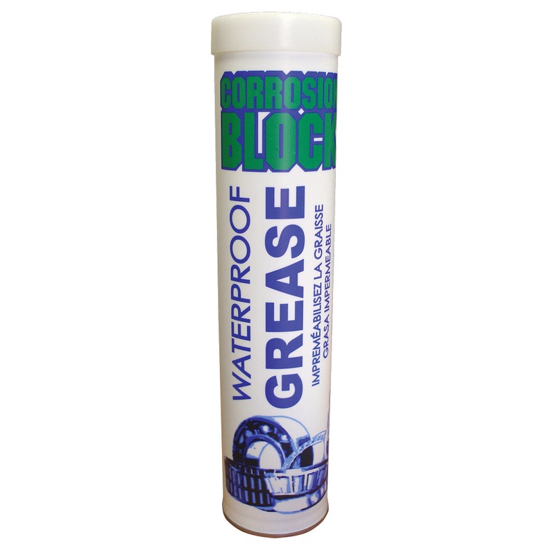 Corrosion Block High Performance Waterproof Grease – 14oz Cartridge – Non-Hazmat, Non-Flammable  Non-Toxic [25014]
