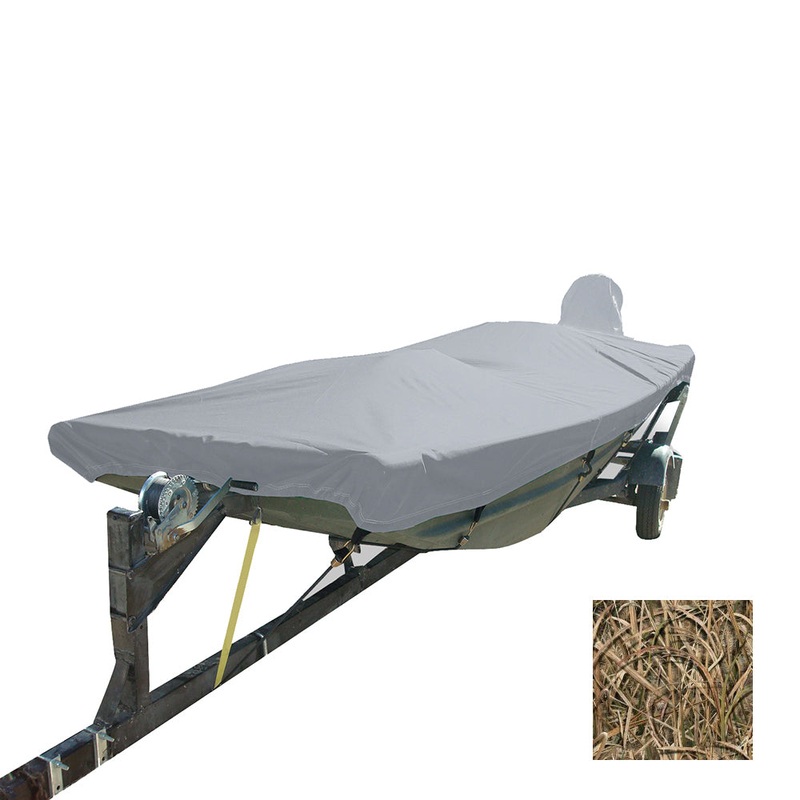 Carver Performance Poly-Guard Styled-to-Fit Boat Cover f/12.5 Open Jon Boats – Shadow Grass [74200C-SG]