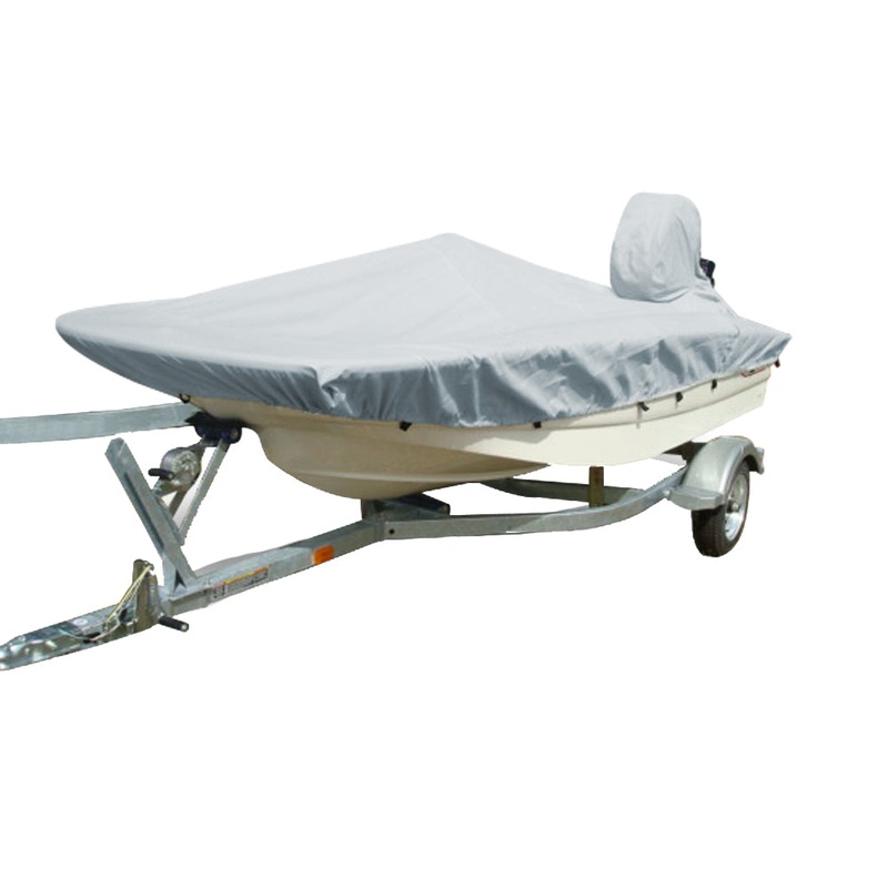 Carver Performance Poly-Guard Styled-to-Fit Boat Cover f/15.5 Whaler Style Boats with Side Rails Only – Grey [71515P-10]