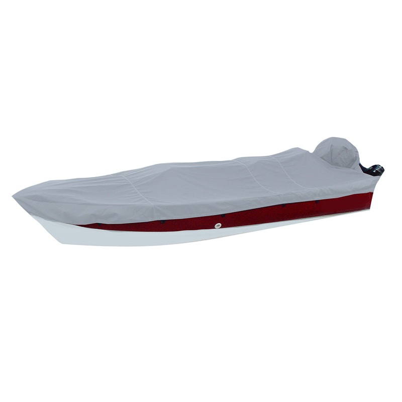Carver Performance Poly-Guard Styled-to-Fit Boat Cover f/17.5 V-Hull Side Console Fishing Boats – Grey [72217P-10]