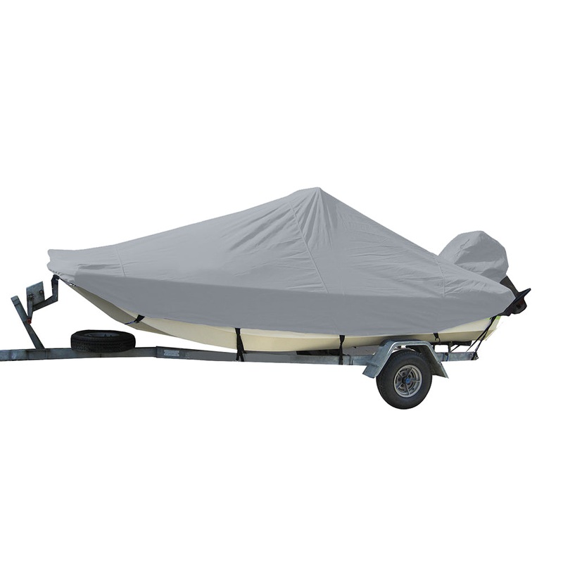 Carver Performance Poly-Guard Styled-to-Fit Boat Cover f/21.5 Bay Style Center Console Fishing Boats – Grey [71021P-10]