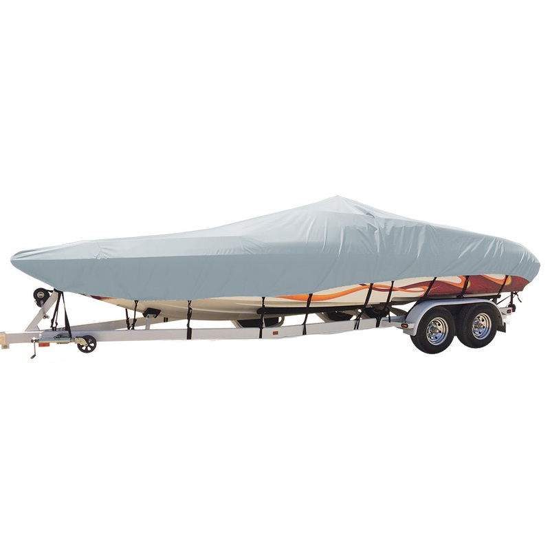 Carver Performance Poly-Guard Styled-to-Fit Boat Cover f/21.5 Day Cruiser Boats – Grey [74421P-10]