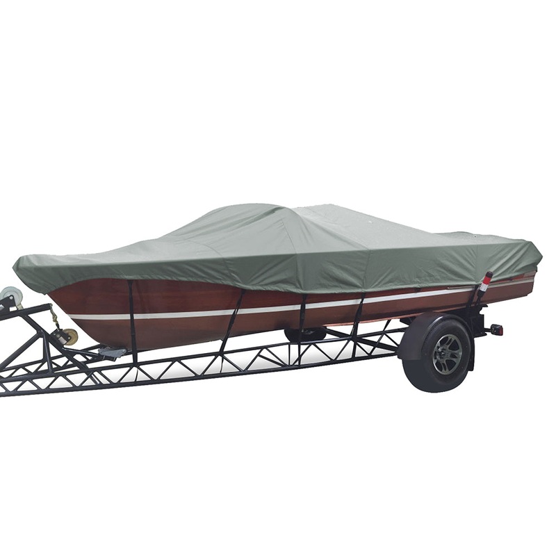Carver Performance Poly-Guard Styled-to-Fit Boat Cover f/22.5 Tournament Ski Boats – Grey [74103P-10]
