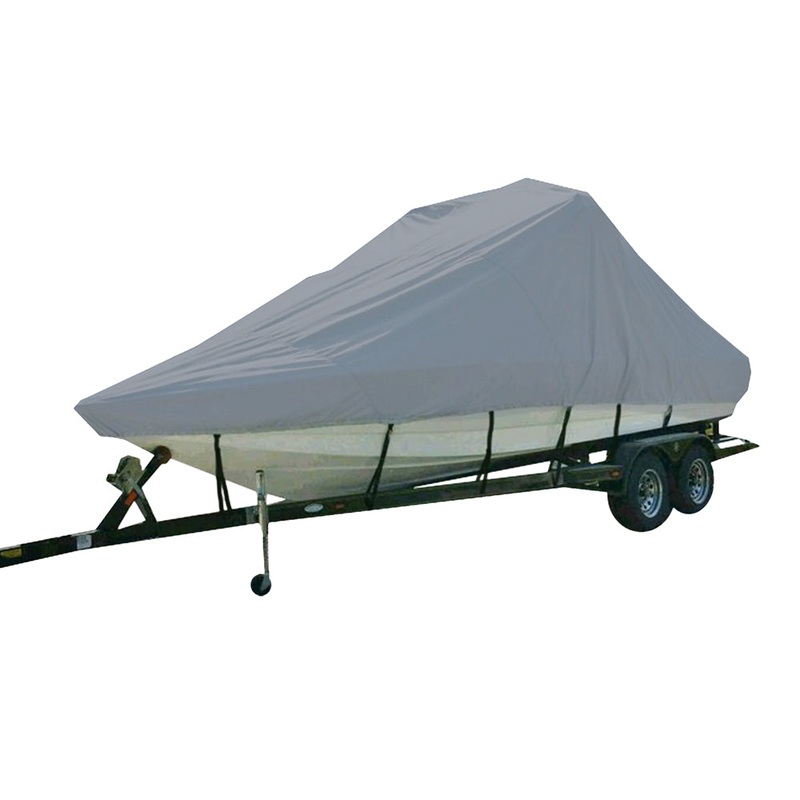 Carver Performance Poly-Guard Specialty Boat Cover f/21.5 Inboard Tournament Ski Boats w/Tower  Swim Platform – Grey [81121P-10]