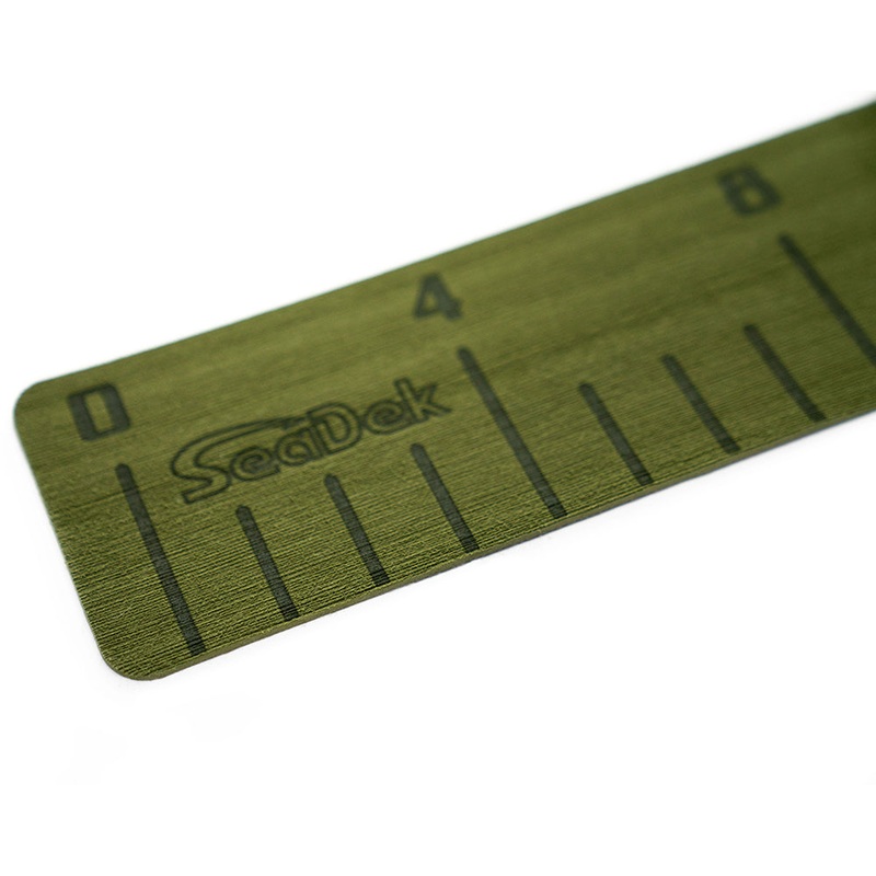 SeaDek 4″ x 36″ 3mm Fish Ruler w/Laser SD Logo – Olive Green [22135-80050]