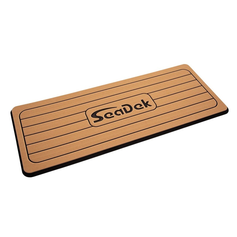 SeaDek Faux Teak Helm Station Pad – 16″ x 39″ 20mm – Large – Faux Teak w/Black Laser SD Logo [39423-80327]