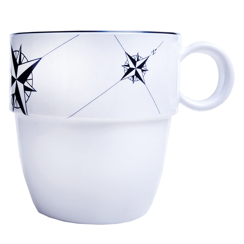 Marine Business Melamine Non-Slip Coffee Mug – NORTHWIND – Set of 6 [15004C]