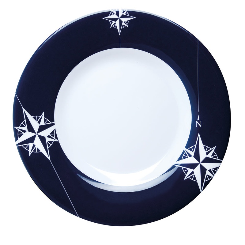 Marine Business Melamine Round Dessert Plate – NORTHWIND – 7″ Set of 6 [15003C]