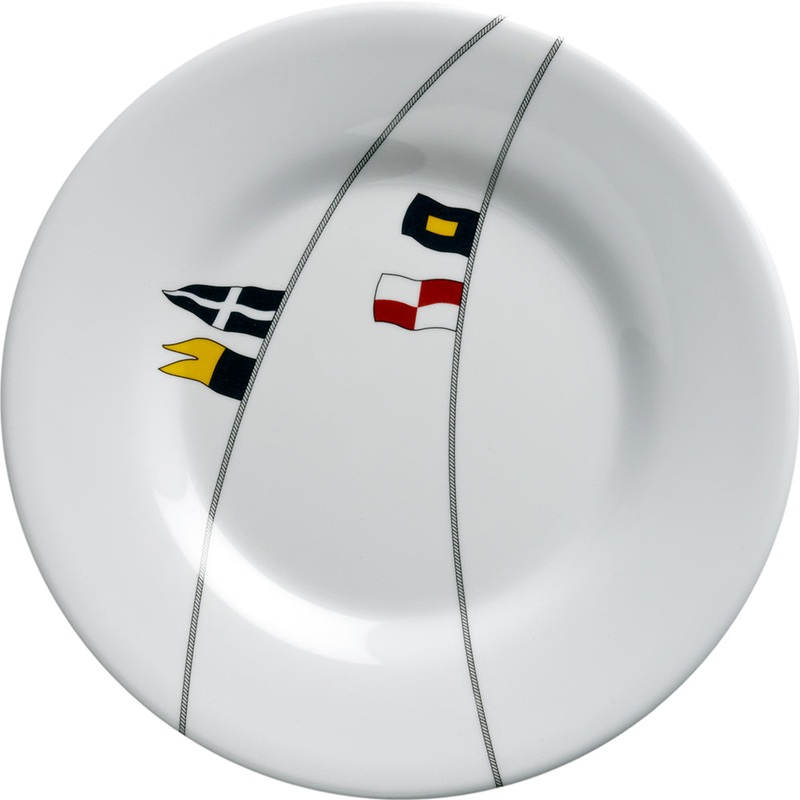 Marine Business Melamine Round Dessert Plate – REGATA – 7″ Set of 6 [12003C]