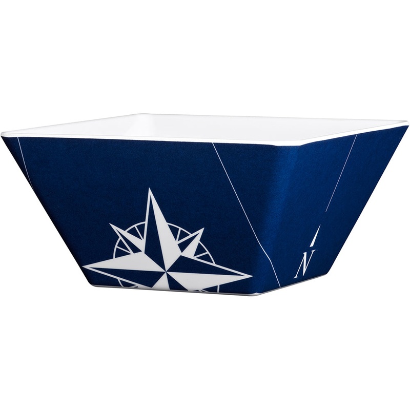 Marine Business Melamine Square Bowl – NORTHWIND – Set of 6 [15022C]