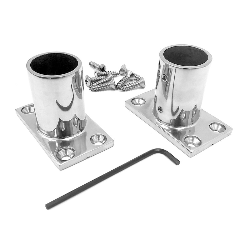 NavPod Rectangle Stainless Steel Feet f/1.25″ Angle/Stanchion Kit [SS20]