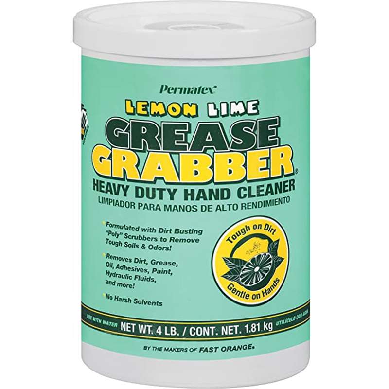 Permatex Grease Grabber Lemon Lime Hand Cleaner Tub – 4lb [13106]