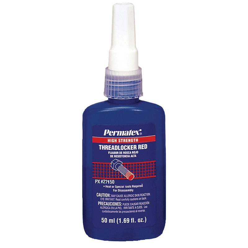 Permatex High Strength Threadlocker RED Bottle – 50ml [27150]