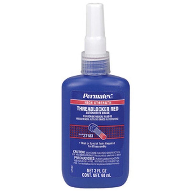Permatex High Strength Threadlocker RED Bottle – 90ml [27183]