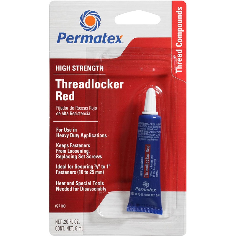 Permatex High Strength Threadlocker RED Gel Tube – 6ml [27100]