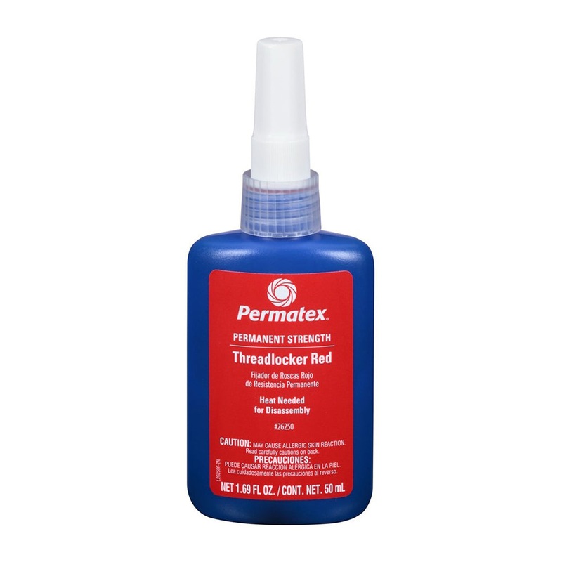 Permatex Permanent Strength Threadlocker RED Bottle – 50ml [26250]