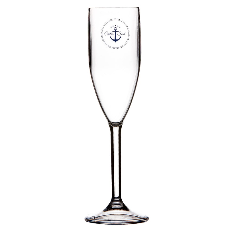 Marine Business Champagne Glass Set – SAILOR SOUL – Set of 6 [14105C]