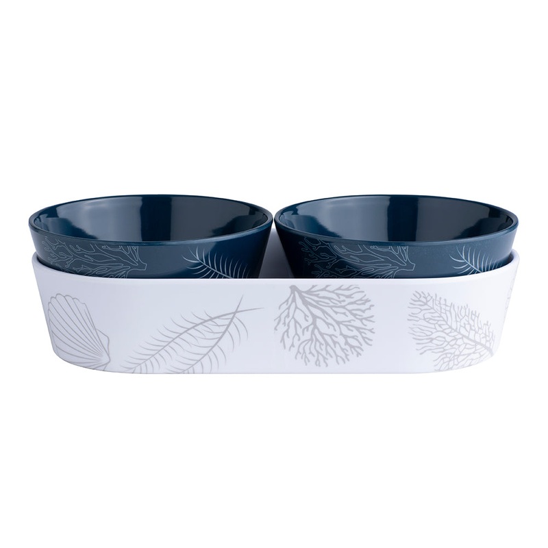 Marine Business Melamine Snack Set – LIVING – Set of 3 [18013]