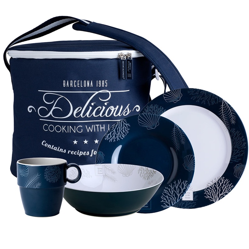 Marine Business Melamine Tableware  Basket – LIVING – Set of 16 [18147]